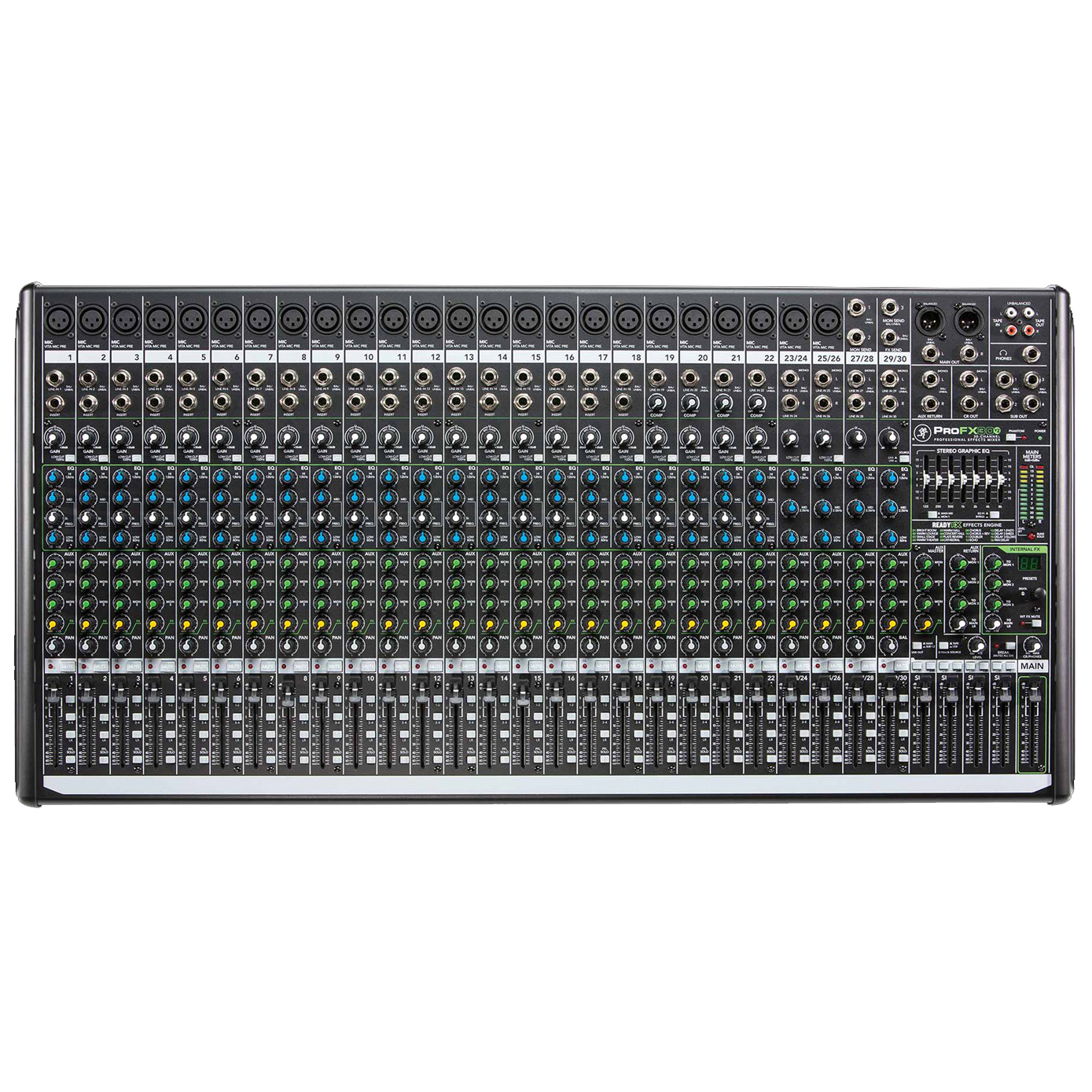 Mesa de som Analógica PROFX30V2 30 canais Interface USB - MACKIE