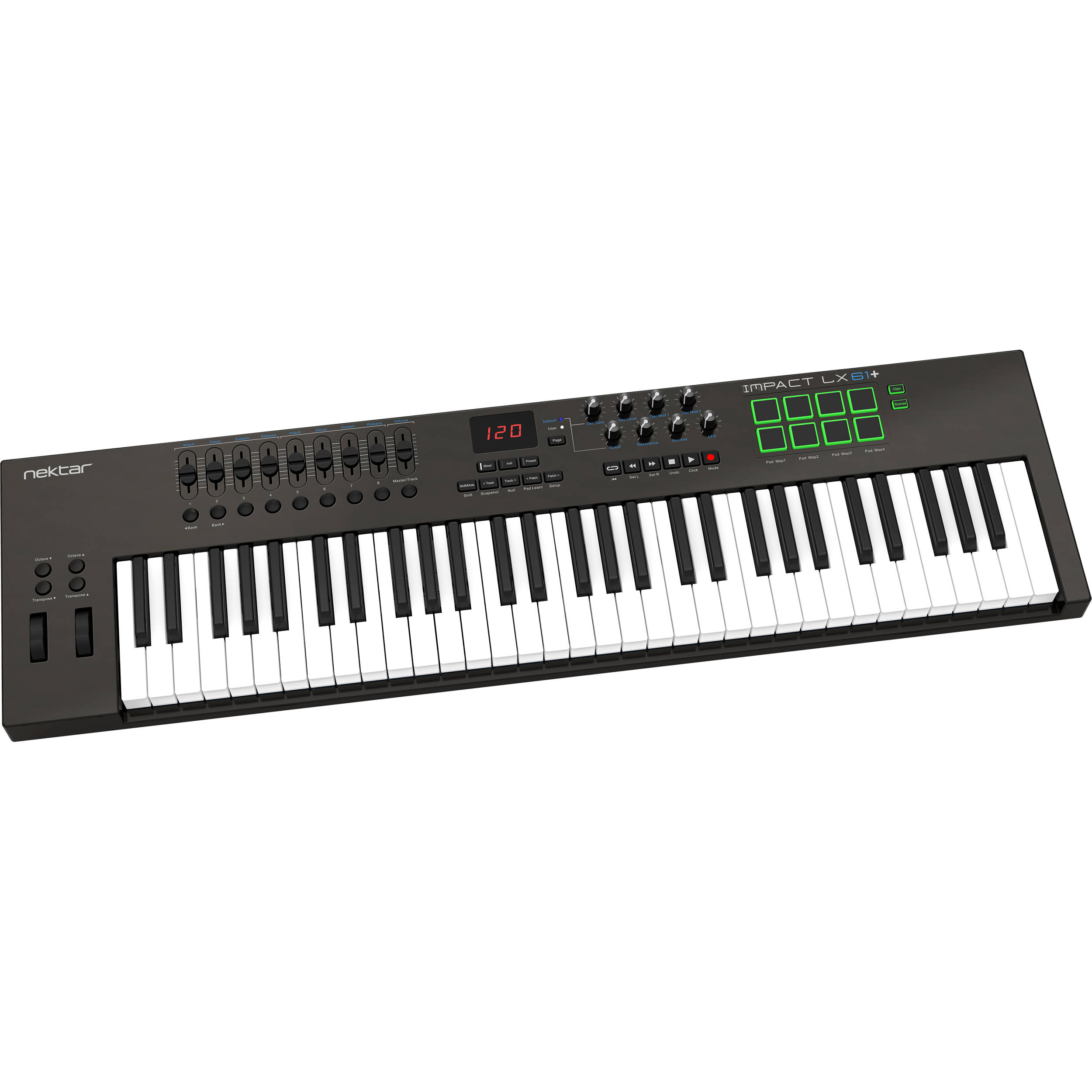 Teclado Controlador MIDI IMPACT LX61+ - NEKTAR