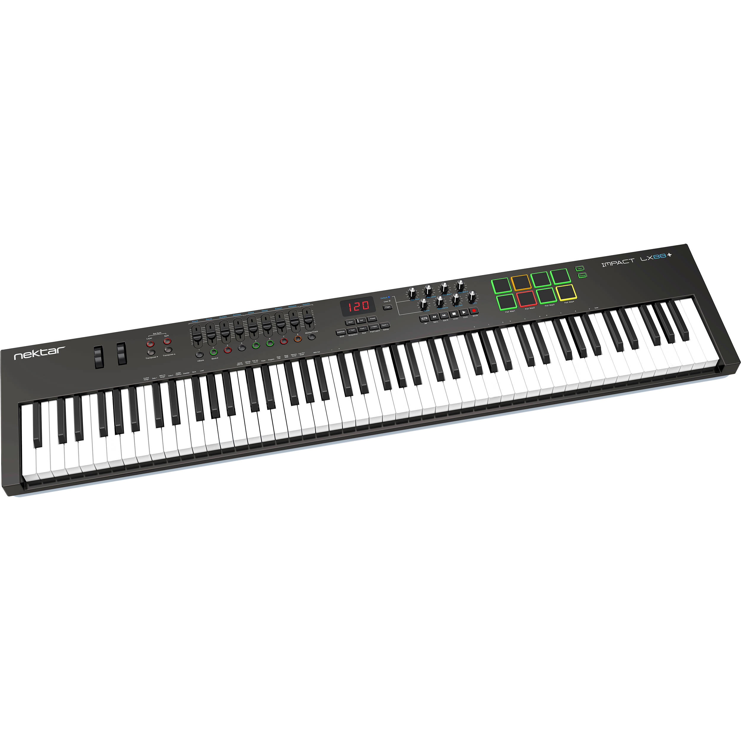 Teclado Controlador MIDI IMPACT LX88+ - NEKTAR