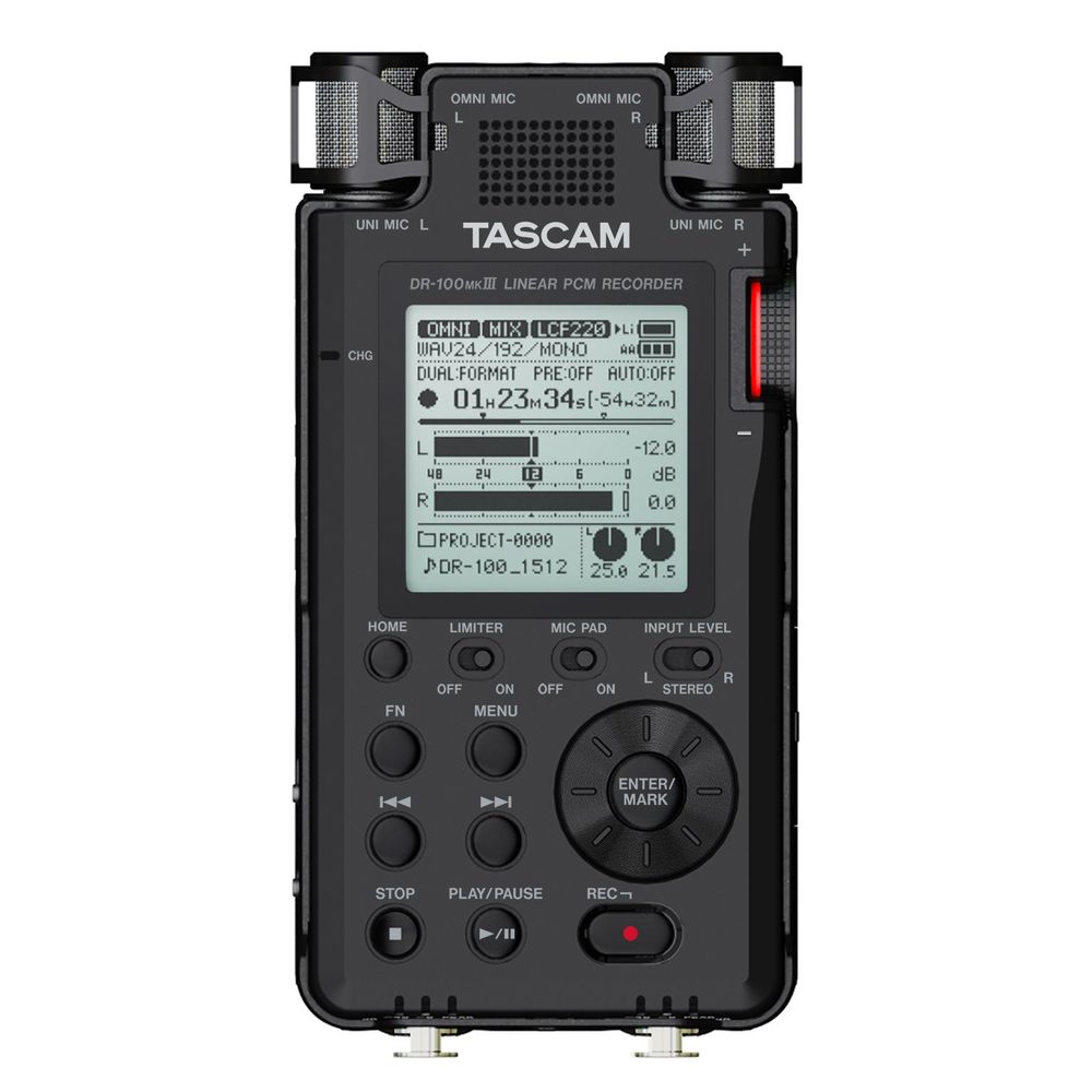Gravador de Voz Digital Portátil DR-100MKII - TASCAM